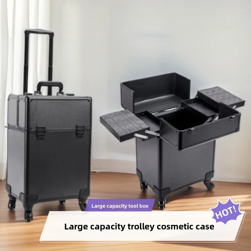Luggage - Rolling Cosmetic Luggage Organizer Large Capacity
