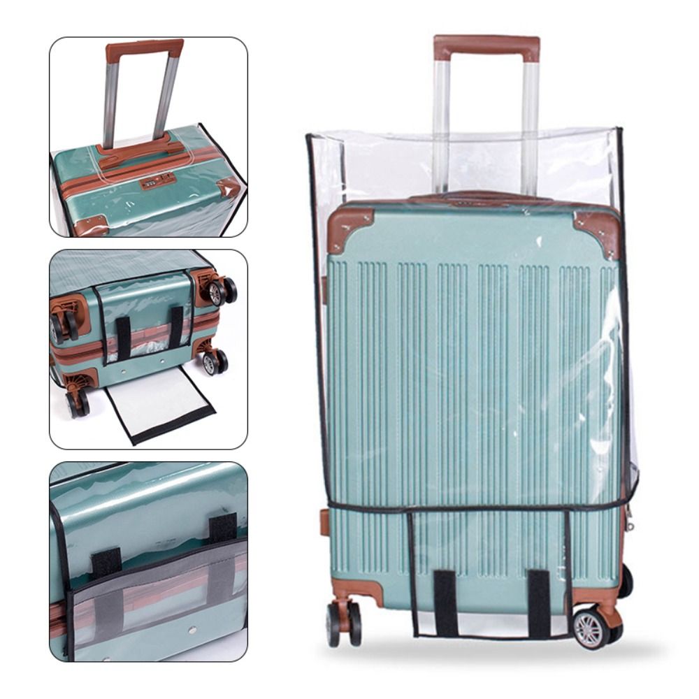 PVC Transparent Luggage Cover  - Waterproof Suitcase Cover Protector 评论和价格