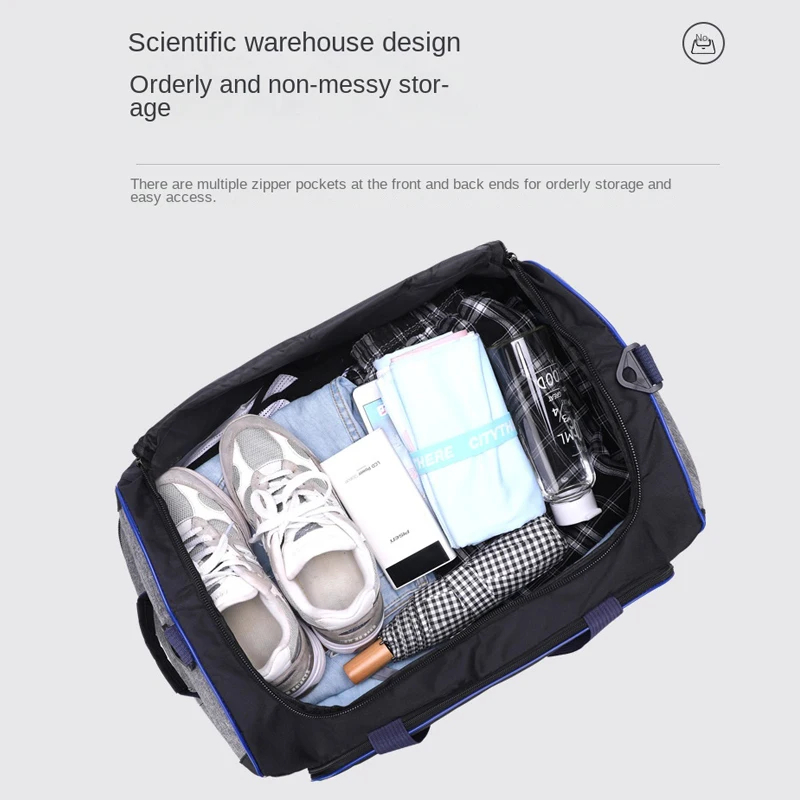 Large capacity Trolley Bag Tra - Foldable Rolling Luggage Bag 评论和价格