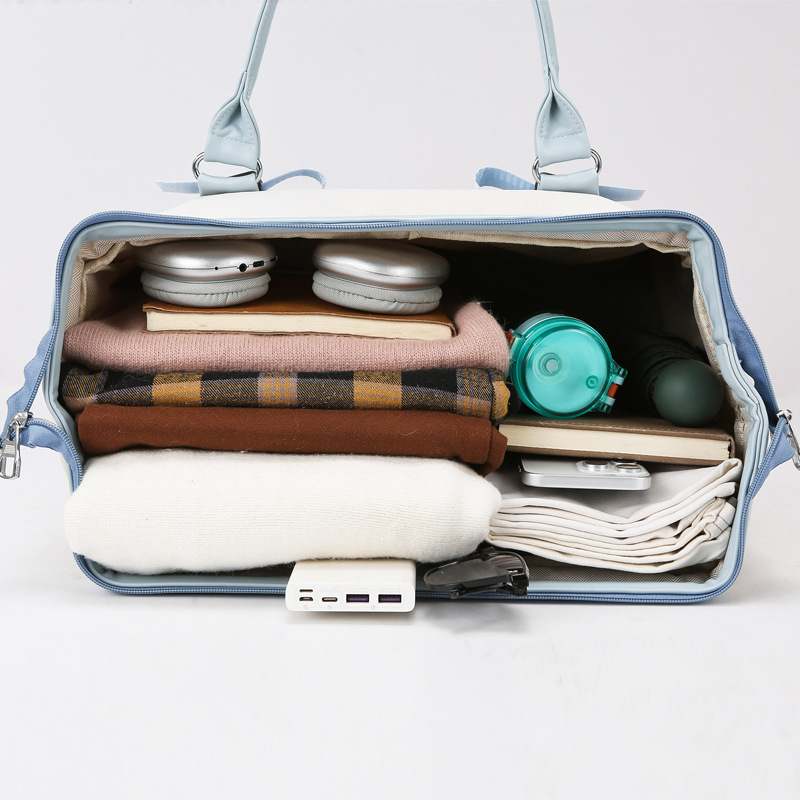 Wheeled Duffel Bag with Telesc - Foldable Rolling Luggage Bag 评论和价格