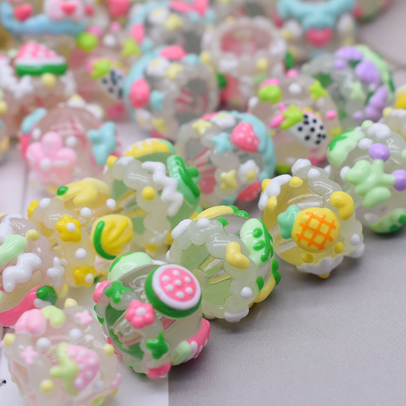 10pcs/bag Acrylic Beads Night  - Handbags 评论和价格