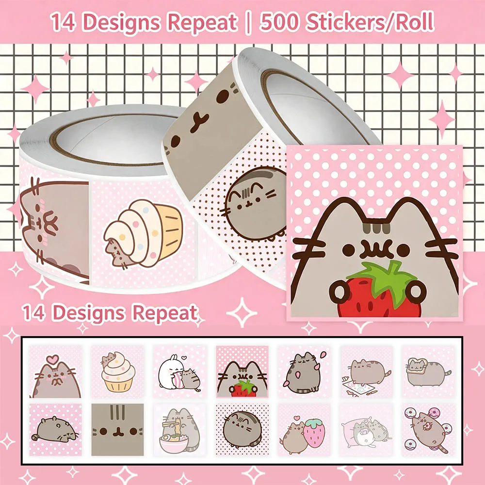 Hou 500pcs Pusheen Cartoon Cat - Handbags 评论和价格