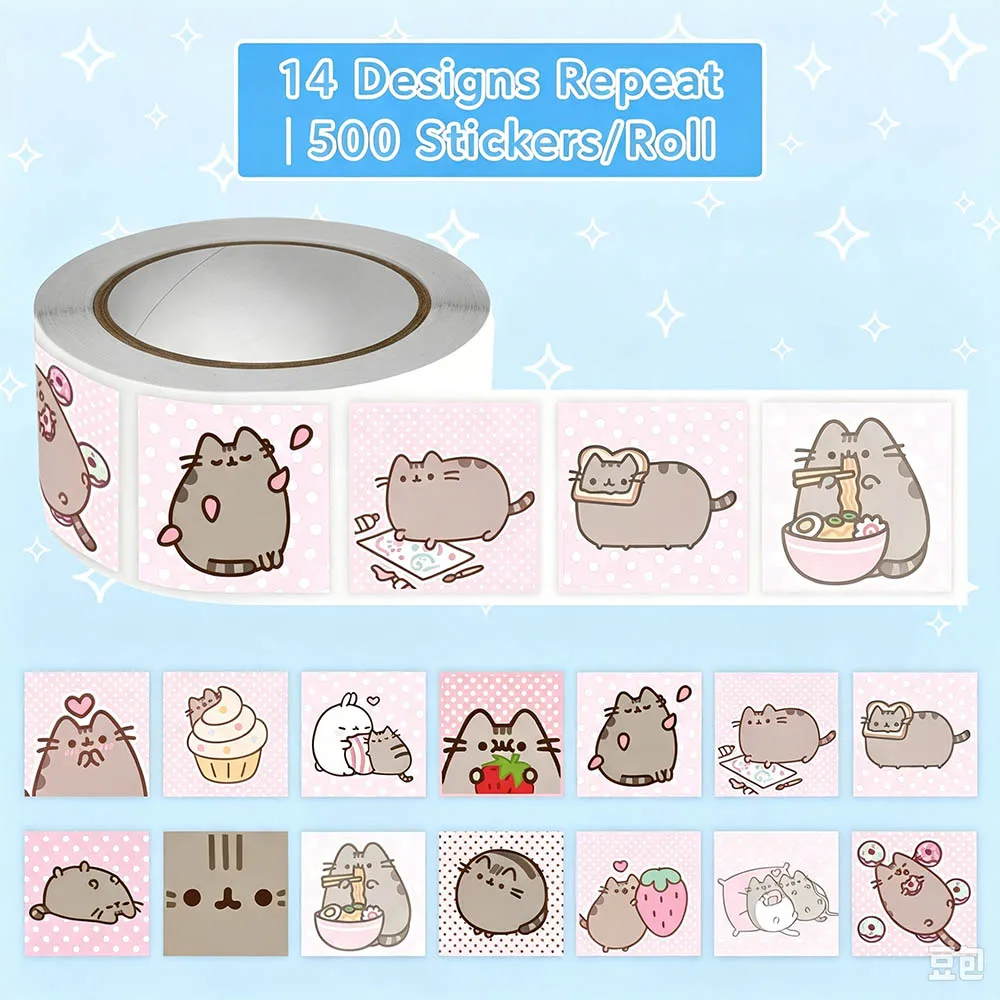 Hou 500pcs Pusheen Cartoon Cat - Handbags 评论和价格