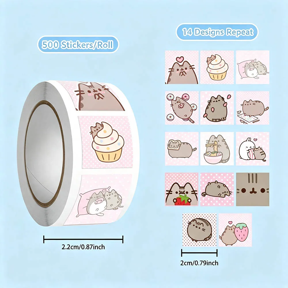 Hou 500pcs Pusheen Cartoon Cat - Handbags 评论和价格