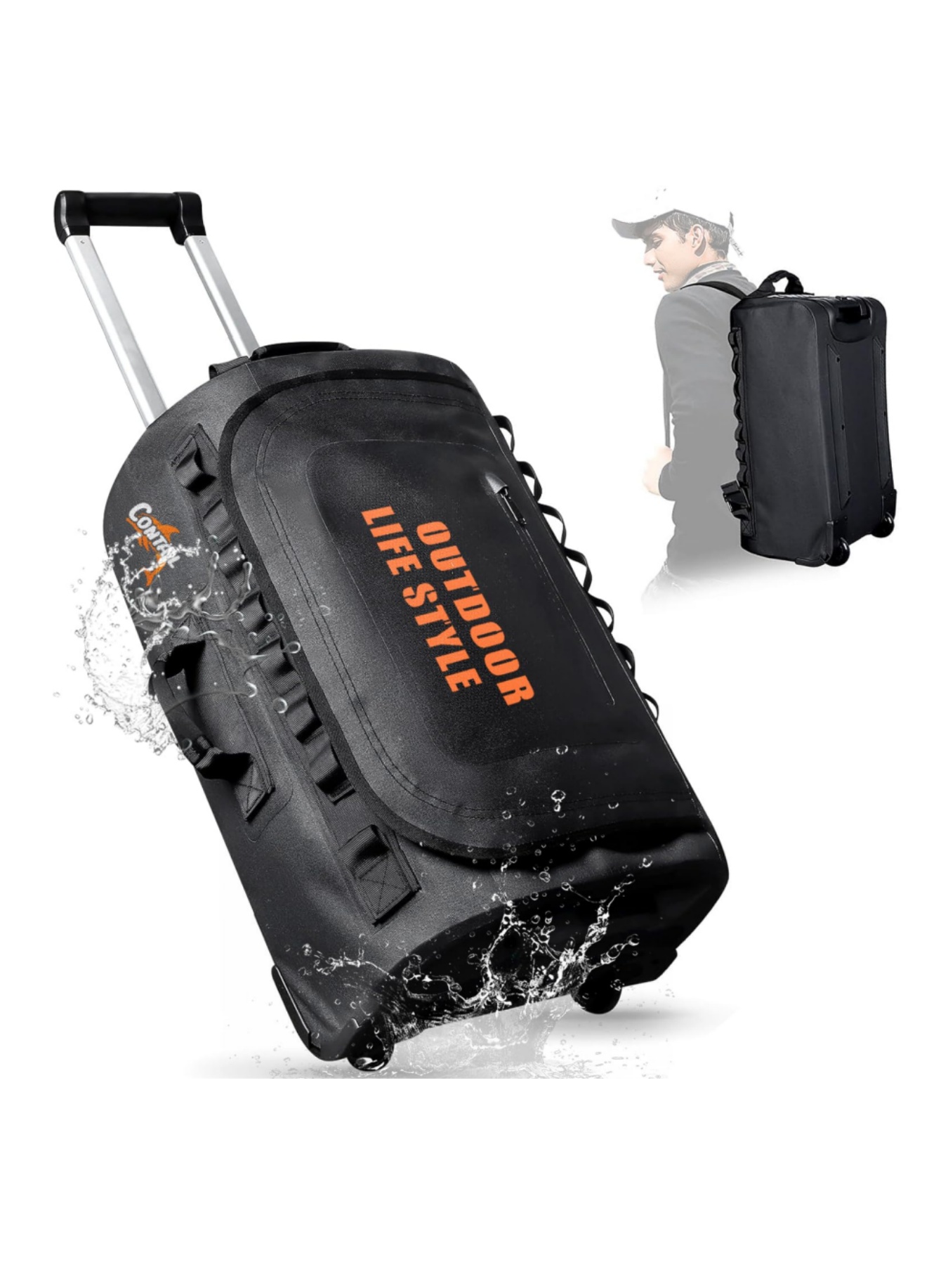 48/95 Rally Wheeled Diving Bag - Foldable Rolling Luggage Bag 评论和价格