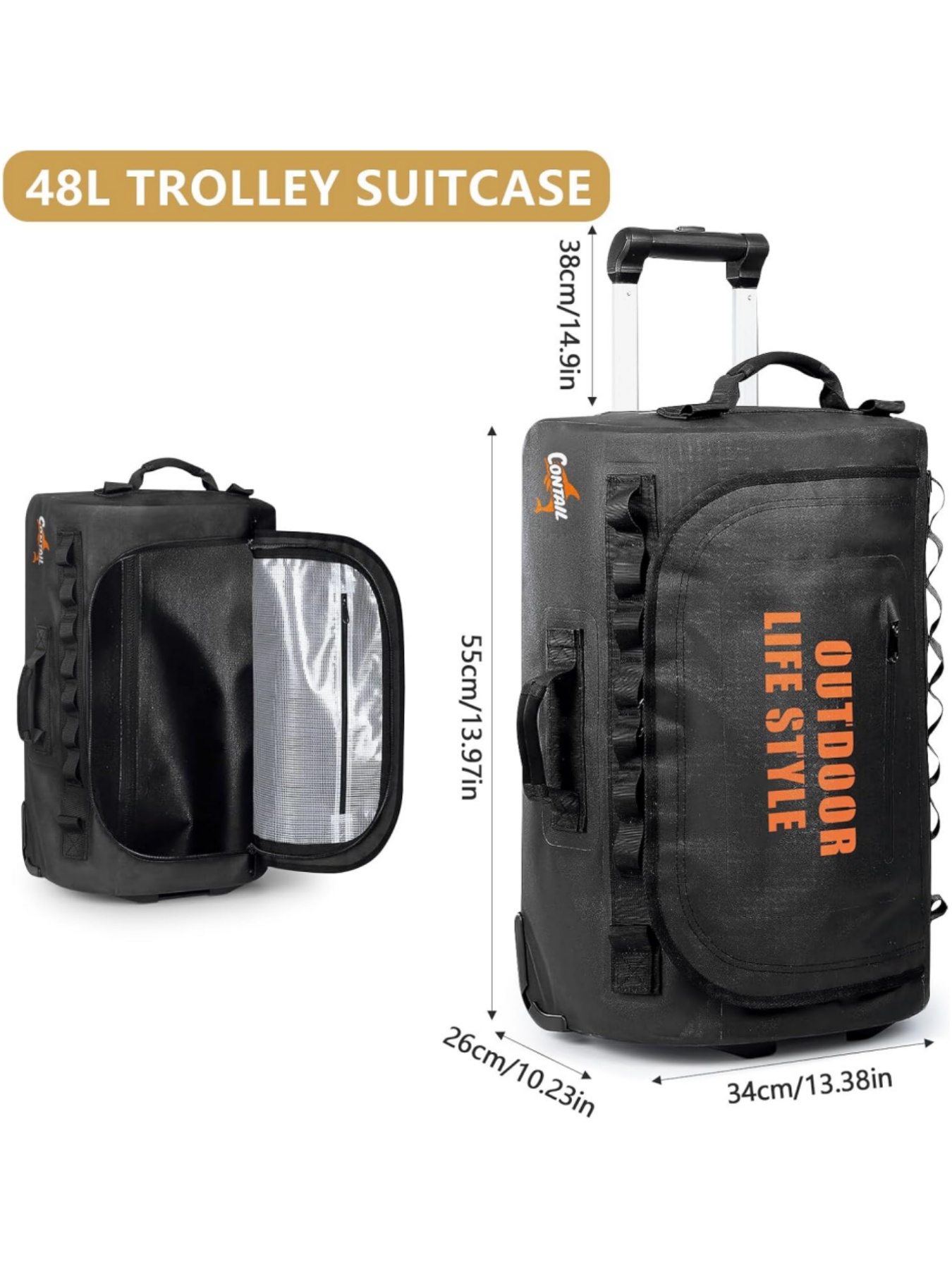 48/95 Rally Wheeled Diving Bag - Foldable Rolling Luggage Bag 评论和价格