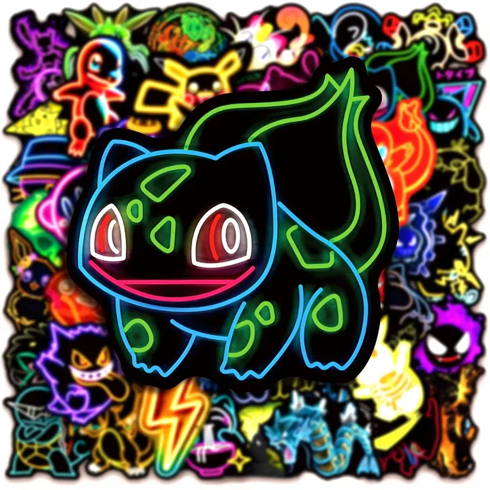 100pcs Neon  Pokémon  Stickers - Luggage 评论和价格