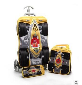 3D Boys Car trolley suitcase C - Foldable Rolling Luggage Bag 评论和价格
